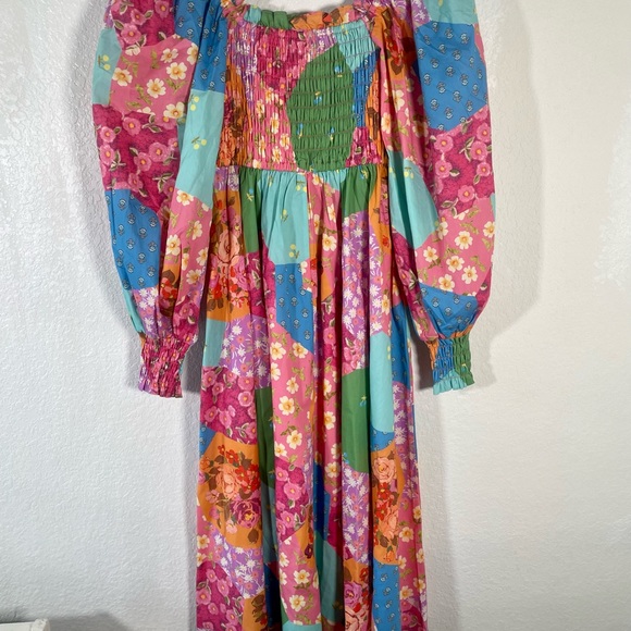 MSRP $299 NWT Spell & The Gypsy Collective Freda Puff Sleeve Midi Dress 2XS XXS - Picture 9 of 11